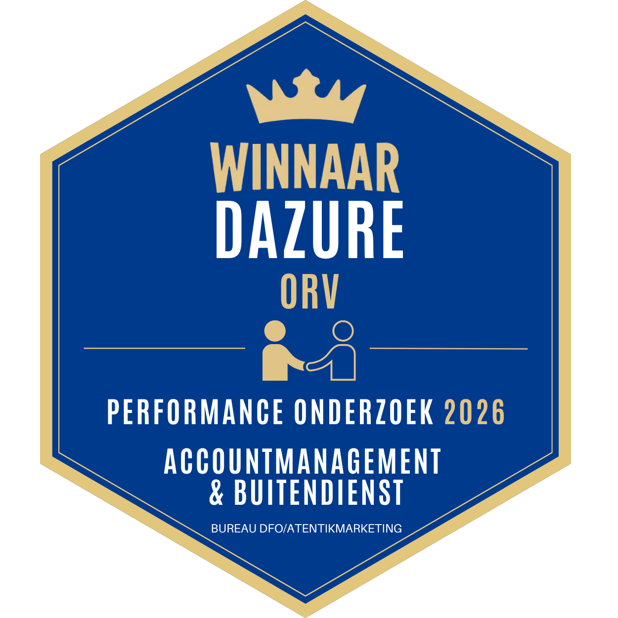 Persoonlijke winnaarslogo van performance onderzoek 2026