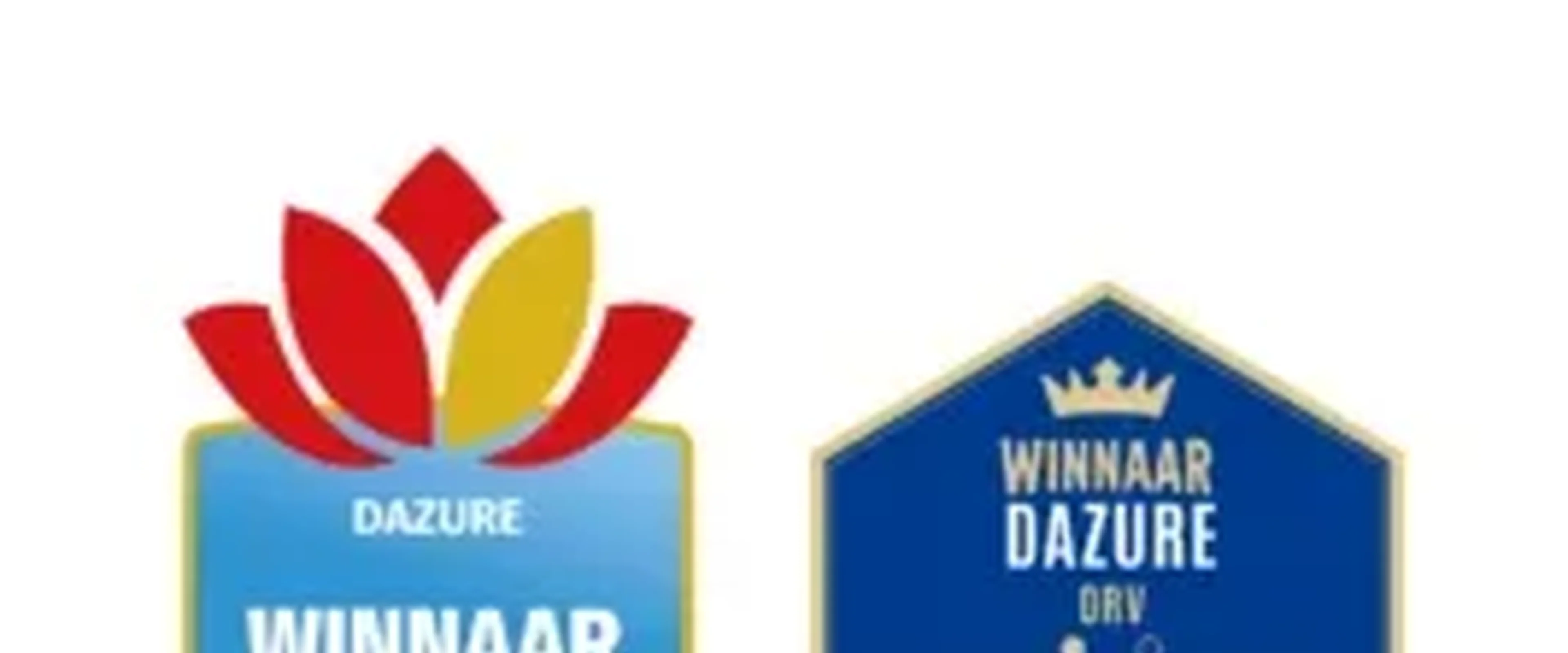 2 logo's van gewonnen prijzen. Gouden Lotus award 2026 en performance onderzoek 2026